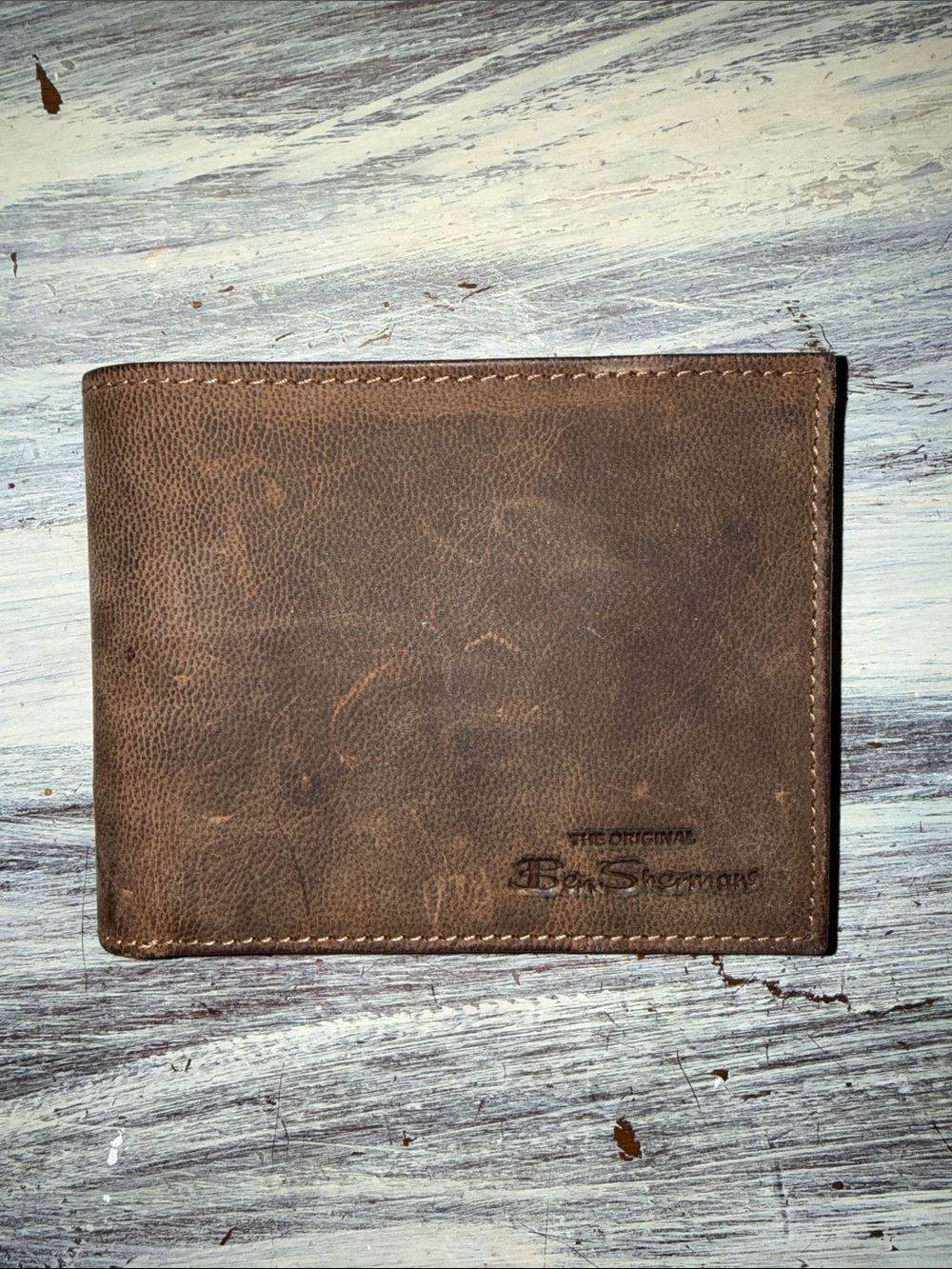 Ben Sherman Brown Leather Card & ID Holder Wallet